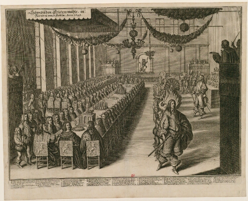 Schwedischen Friedensmahls in Nürnberg den 25 herbst in Anno 1649