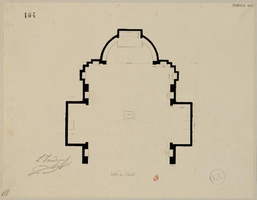 Pompeia 1828, Salle du Sénat
