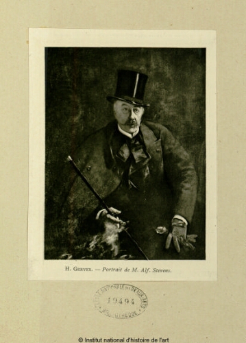 H. Gervex, portrait de M. Alf. Stevens