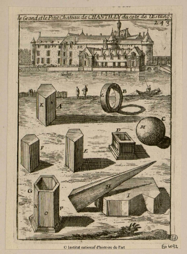 Le Grand et le Petit Château de Chantilly du côté de l'estang