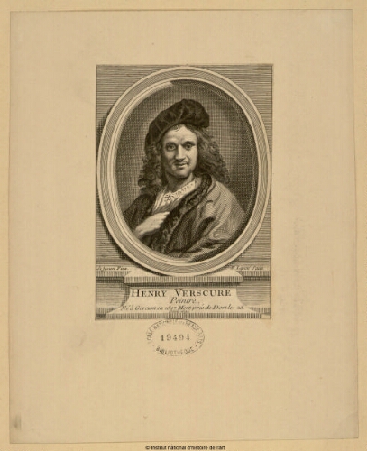 Henry Verscure, peintre, né à Gorcum en 1627, mort près de Dort le 26 avril 1690