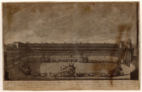 Dessin du Spectacle [...] au Grand Duc, et à la Grande Duchesse de Russie, dans la Place de Saint Marc, Le 24 Janvier 1782 [...]