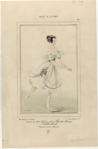 Costume de Mademoiselle Taglioni, rôle de Fleur des champs (La Fille du Danube)