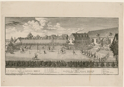 Ritterspiel das in Sr. Königlichen Majestät von Grossbritannien Georg II Gegenwart auf der Göttingischen Universität den 1 August 1748 gehalten worden ist