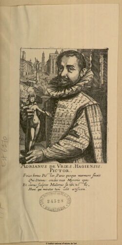 Adrianus de Vries, Hagiensis pictor