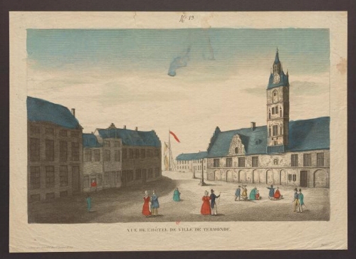 Vue de l'Hôtel de ville de Termonde