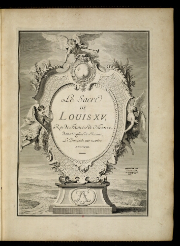 Le Sacre de Louis XV [...]