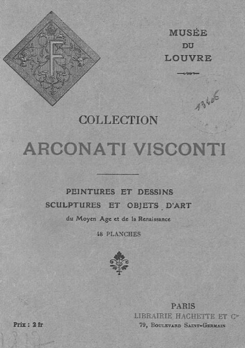 Catalogue de la collection Arconati Visconti