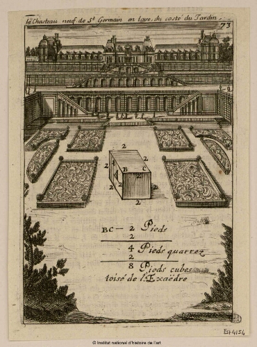 Le Chasteau neuf de Saint Germain en Laye du costé du jardin
