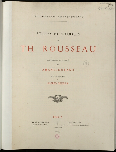 Etudes et croquis de Th. Rousseau [...]