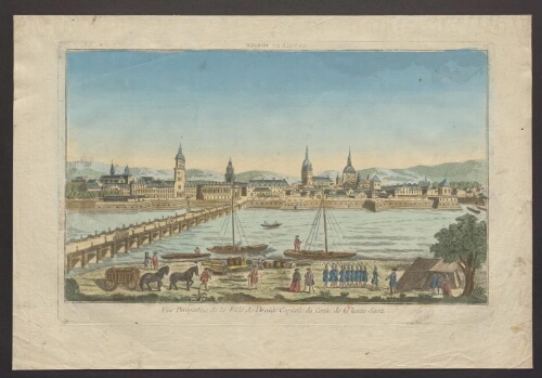 Vue perspective de la ville de Dresde, capitale du Cercle de la haute Saxe