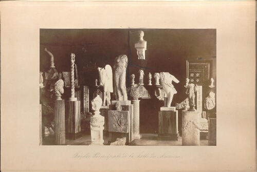 Palais des Césars : principaux morceaux de sculpture trouvés dans les fouilles du mois de décembre 1867 au mois de mai 1868