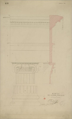 Pompeia 1828, du portique près du forum triangulaire