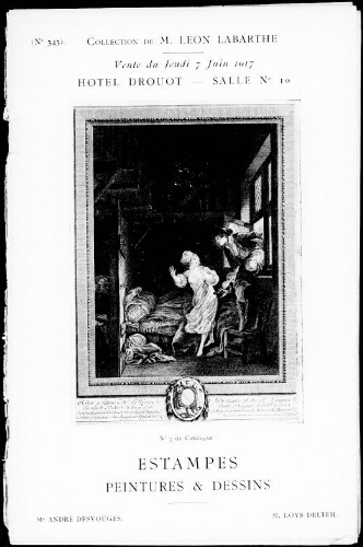 Catalogue des estampes, peintures et dessins […] : [vente du 7 juin 1917]