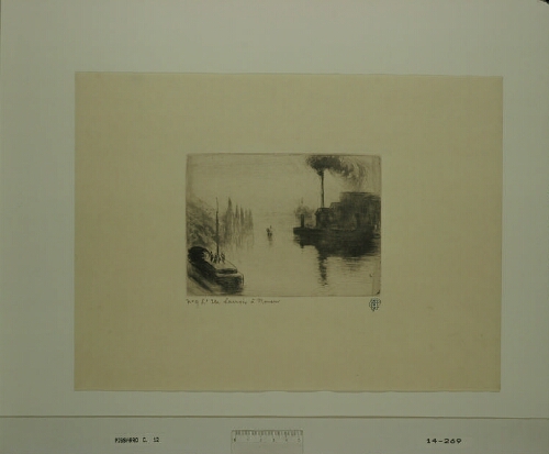 [L'Ile Lacroix, à Rouen, 1887]