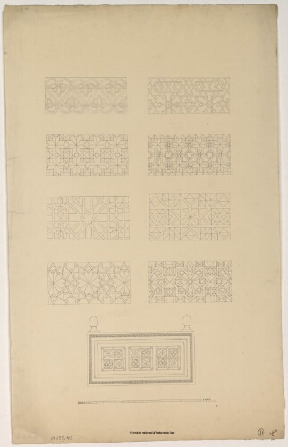 Sept motifs de décor mosaïqué