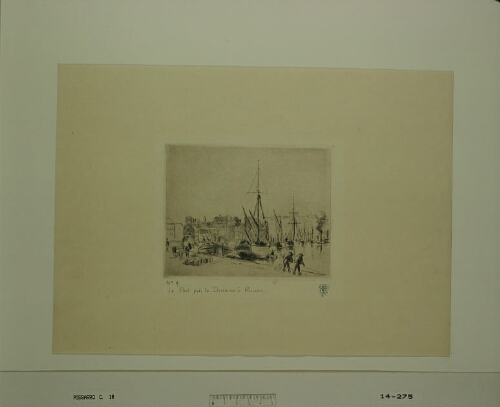 [Le Port près la Douane à Rouen, 1883]