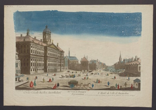 80ème vue d'optique représentant l'hôtel de ville d'Amsterdam = Civilis Consilii Basilica Amstellodami
