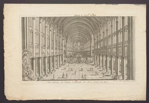 Vue intérieure de l'Eglise Cathédrale de Notre Dame de Paris
