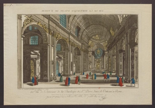36ème Vue de l'intérieur de la Basilique de Saint Pierre dans le Vatican, à Rome