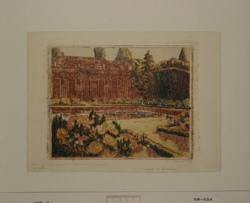 L'Orangerie de Meudon (épreuve c)