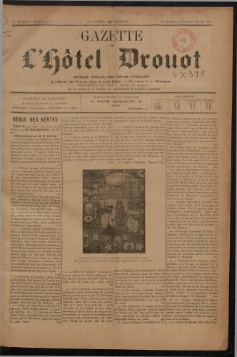 Gazette de l'Hôtel Drouot. 22 : 1902