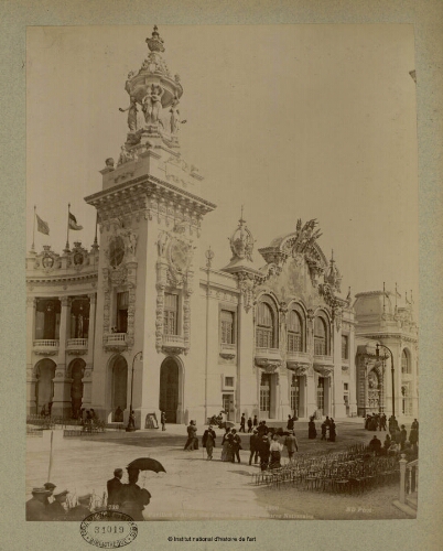Exposition Universelle de 1900. Pavillon d'Angle des Palais des Manufactures Nationales