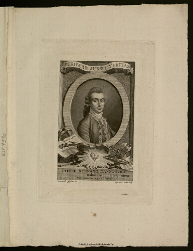 Conte Stefano Zannouvich Dalmatino, nato nell anno 1752, 18 febrajo