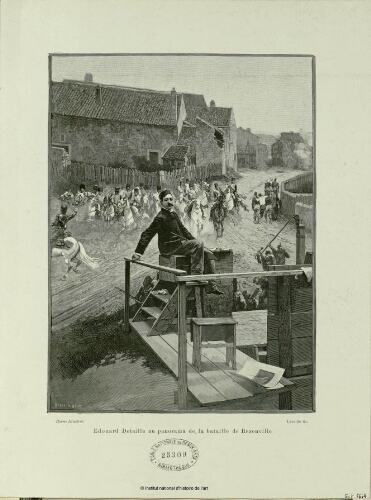 Édouard Detaille au panorama de la bataille de Rezonville (Revue illustrée)