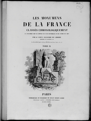 Les Monuments de la France. Tome 2