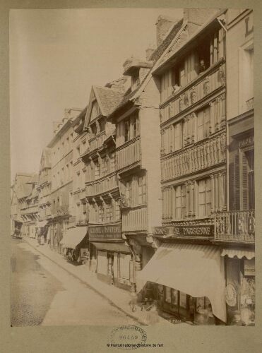 Lisieux. Vieilles maisons de la Grande-Rue