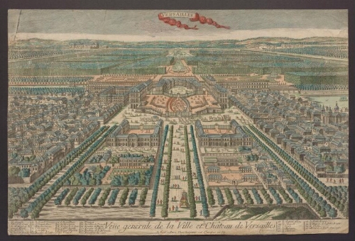 Vue générale de la ville et du Château de Versailles