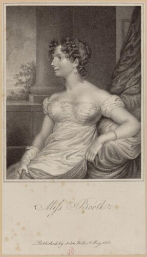 Miss Booth published by John Bell 1st May 1815