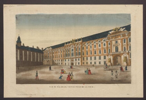 Vue du palais de Vienne prise de la cour