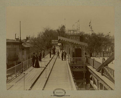 Exposition Universelle de 1900. Trottoir Roulant, Station du Pont de l'Alma
