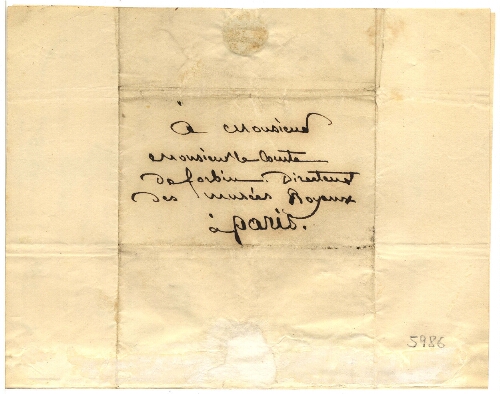Lettre de François Marius Granet au comte de Forbin, 25 juin 1835