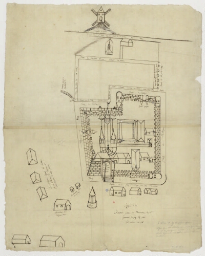 Copie d'un ancien plan du monastère de Saint-Germain-des-Prés [...]