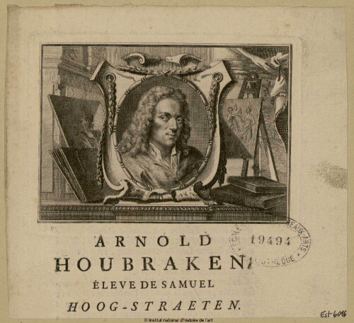 Arnold Houbraken, élève de Samuel Hoog-Straeten
