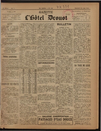 Gazette de l'Hôtel Drouot. 63 : 1945