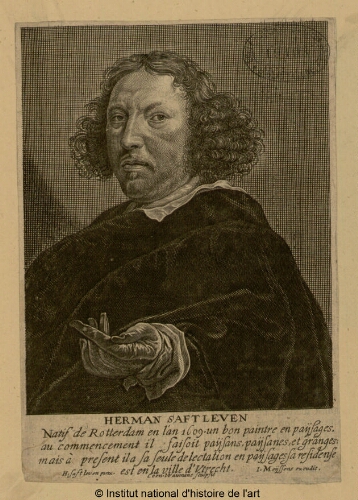 Herman Saftleven, natif de Rotterdam en l'an 1609, un bon paintre en paÿsages [...]