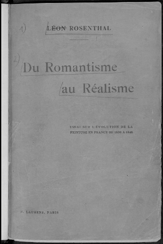 Du Romantisme au Réalisme