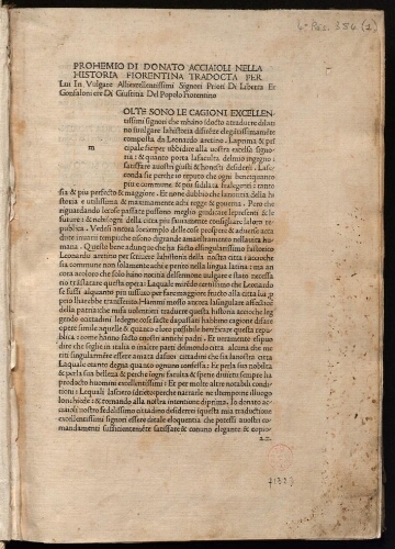 Brunus Aretinus, Historiae Florentini populi [suivi de] Poggius Florentinus, Historia Fiorentina