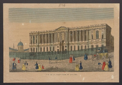 Vue de la colonnade du Louvre