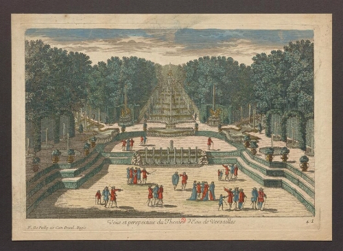 Vue et perspective du Theatre d'Eau de Versailles