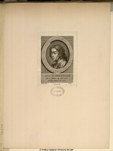 Jean-Étienne Liotard, né à Genève en décembre 1702, peintre célèbre en 1767