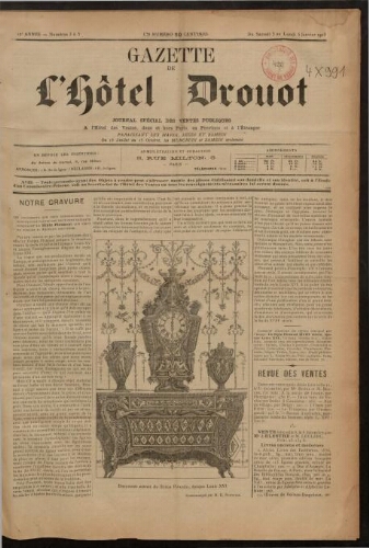 Gazette de l'Hôtel Drouot. 23 : 1903