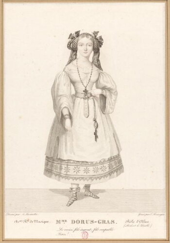 Mme Dorus-Gras, Académie royale de musique, rôle d'Alice (Robert le diable)