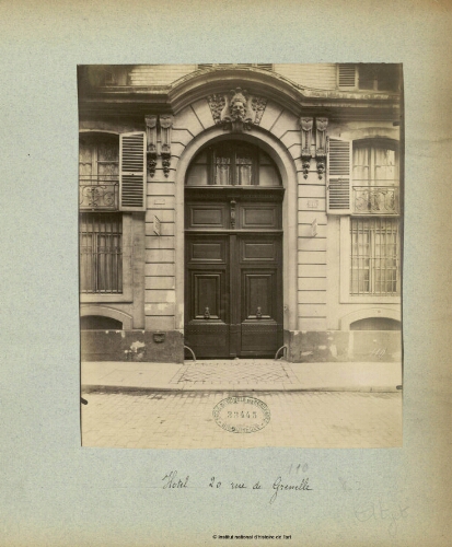Hôtel, 20 Rue de Grenelle