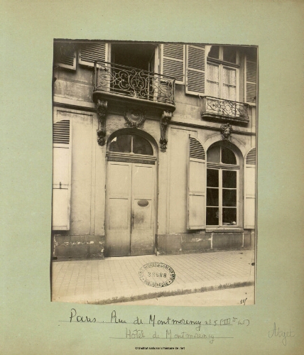 Paris, Rue de Montmorency n°5, Hôtel de Montmorency