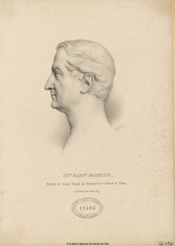 Étienne-Barthélemy Garnier, membre de l'Académie Royale des Beaux-Arts de l'Institut de France [...]